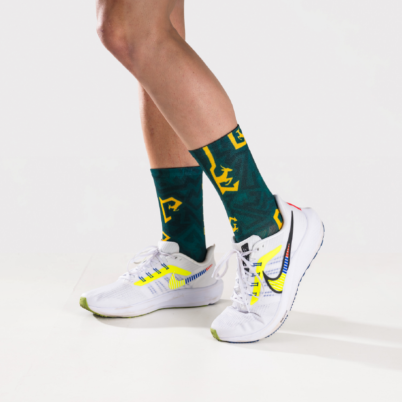 Green & Gold Rugby Bums socks Green & Gold Rugby Bums socks
