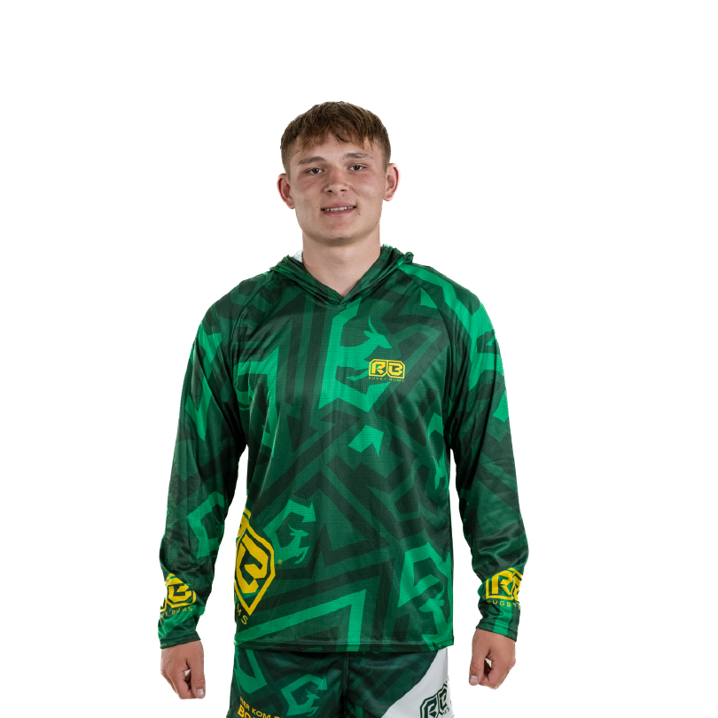 Green and Gold Rugby Bums Warm-Up Top Green and Gold Rugby Bums Warm-Up Top