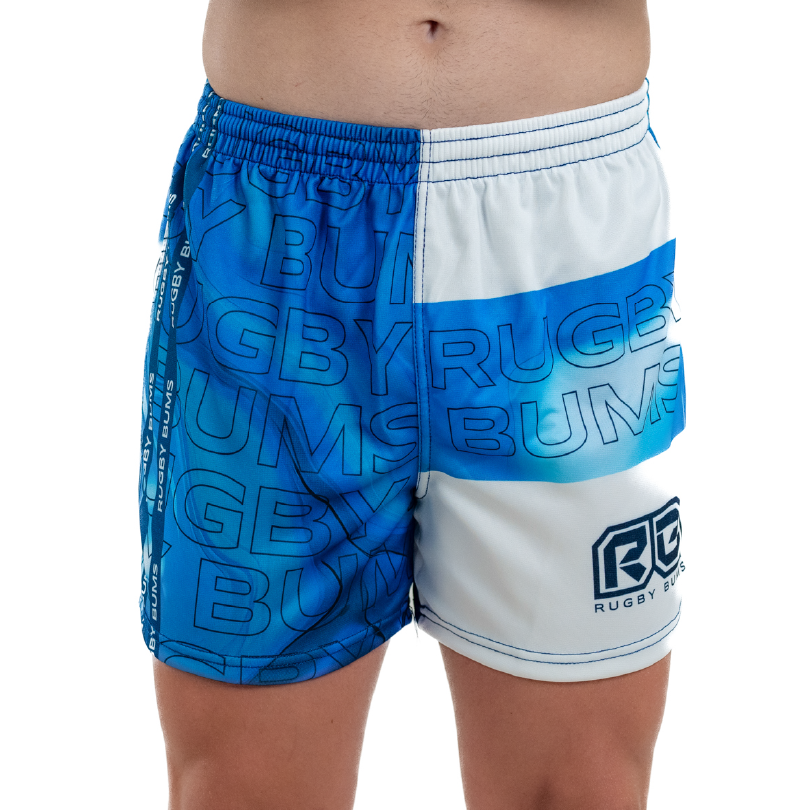 Blue Retro Rugby Bums short Blue Retro Rugby Bums short
