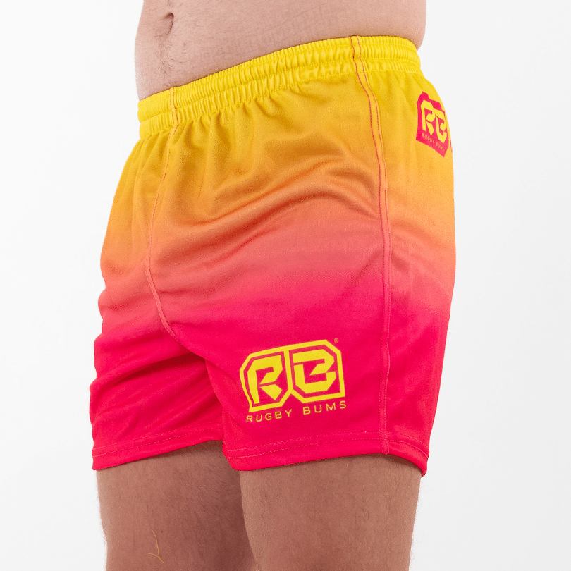 Pink Glaze rugby shorts