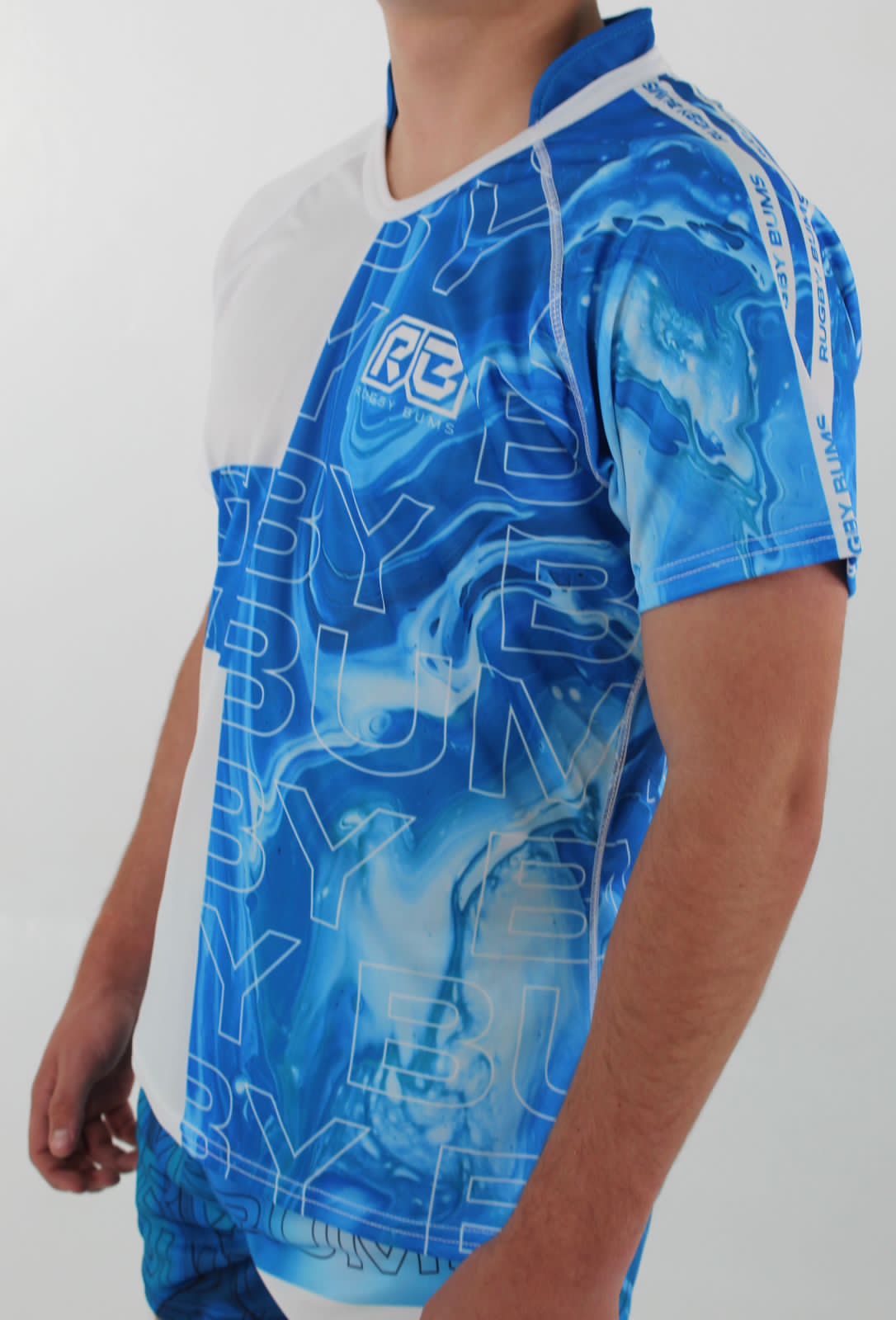 Blue Rugby Jersey side