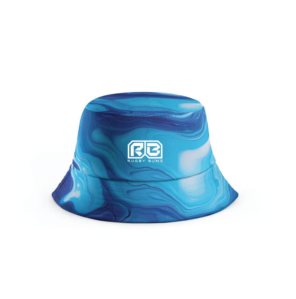 Blue Retro Bucket hat artwork-04