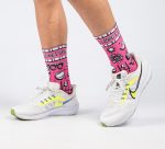 Pink Crayon Crew Socks