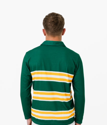 Green and gold vintage jersey