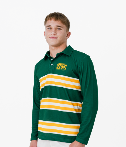 Green and gold vintage jersey